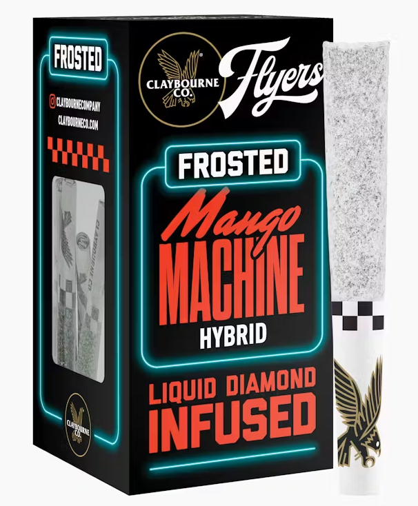 Claybourne Co. Mango Machine Frosted Flyers Infused Joints x 5 Multi Pack